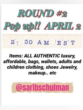 Pop Up Event Graphic - Teal & Pink Text